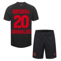 Stroje piłkarskie Bayer Leverkusen Alejandro Grimaldo #20 Koszulka Podstawowej dla dzieci 2023-24 Krótki Rękaw (+ szorty)